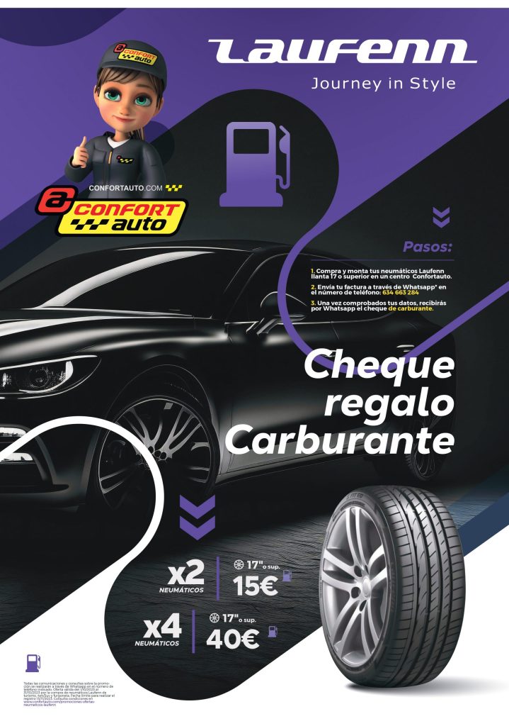 LAUFENN TE REGALA HASTA 40€ EN CARBURANTE