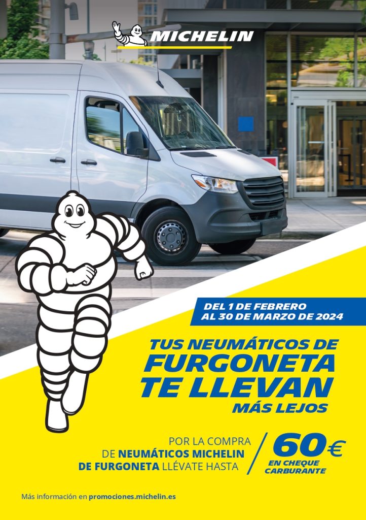 CON NEUMÁTICOS MICHELIN DE FURGONETA HASTA 60€ EN CARBURANTE