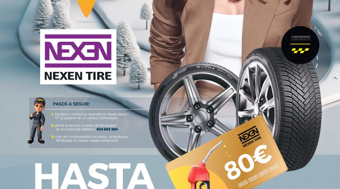 CON NEXEN HASTA 80€ EN CHEQUE REGALO CARBURANTE