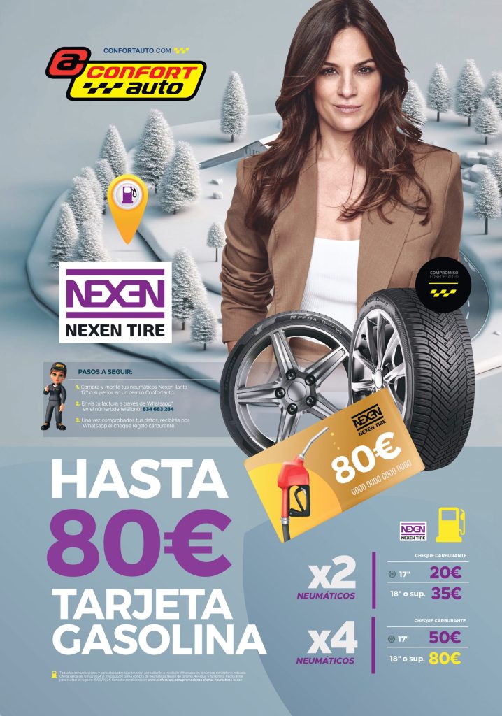 CON NEXEN HASTA 80€ EN CHEQUE REGALO CARBURANTE
