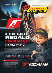 CON YOKOHAMA HASTA 70€ EN CHEQUES REGALO CARBURANTE