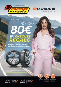 CON NEUMMÁTICOS HANKOOK HASTA 80€ EN CHEQUES REGALO
