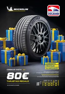 Promoción Michelin: Consigue hasta 80€ en Tarjetas Regalo