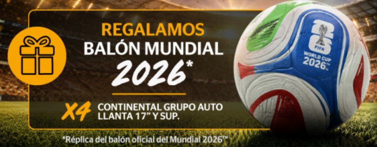 CONTINENTAL TE ACERCA AL MUNDIAL DE FÚTBOL